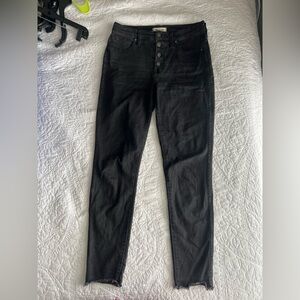Madewell Black Women's Jeans with Fringe